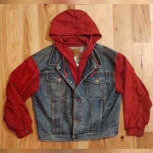 Arizona Jeans 90's denim and windbreaker hooded jackets
